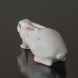 Weißes Kaninchen liegend, Bing & Gröndahl Figur Nr. 2441