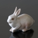White rabbit sitting, Bing & Grondahl figurine No. 2442