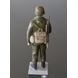 Soldier in battle gear to serve and protect, Bing & Grondahl figurine no. 2444