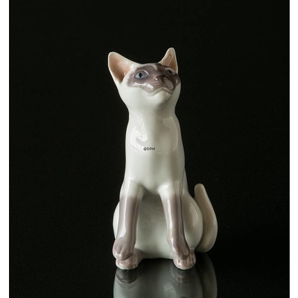 Hvid Siameser kat, Bing & Grøndahl figur af kat nr. 2464