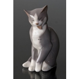 Grey cat, Bing & Grondahl cat figurine