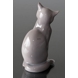 Grey cat, Bing & Grondahl cat figurine no. 2465