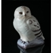 White snowy owl, Bing & Grondahl bird figurine no. 2475