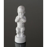 Cannot talk, white Bing & Grondahl child figurine no. 1002498