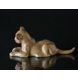 Lion Cub, lying down, Bing & Grondahl figurine No. 2528
