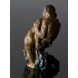 Faun und Frau - Geflügelter Gott, Bing & Grøndahl Figur Nr. 4023, entworfen von Kai Nielsen.