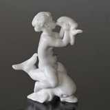 The Sea, Girl Kissing Dolphin, Bing & Grondahl figurine no. 61