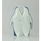 Penguins pair, white and blue, Bing & Grondahl figurine, designed by Agnethe Jorgensen