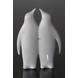 Paar Pinguine, Bing & Gröndahl Figur Nr. 4205, entworfen von Agnethe Jørgensen