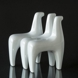 Drei Pferde, Bing & Gröndahl Figur Weiß Nr. 4207