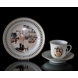 Carl Larsson service. Cup and saucer, Motif no 4 No. 4504-305, Bing & Grondahl