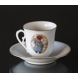 Carl Larsson service. Cup and saucer, Motif no 8 No. 4508-305, Bing & Grondahl