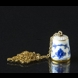 Bing & Gröndahl Musselmalet mit Gold Fingerhut mit Kette