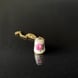 Bing & Grondahl Thimble with Chain, pink flower