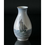 Vase med sejlskib, Bing & Grøndahl