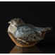 Vogel liegend, Bing & Gröndahl Steingut Figur Nr. 7013