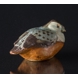 Stoneware Bird looking to the side figurine, Bing & Grondahl No. 7015
