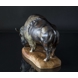 Bison oder Büffel Stier, Bing & Gröndahl Figur (Selten) Nr. 7054