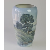 Vase with landscape, Bing & Grondahl No. 721-5450