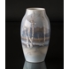 Vase with Landscape with birch trees, Bing & Grondahl No. 8322-243 or 545-5243