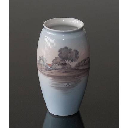 Vase med landskab, Bing & Grøndahl nr. 8521-254
