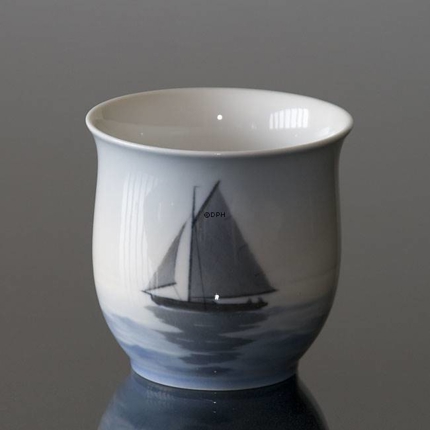 Vase with sailing Ship, Bing & Grondahl no. 8718-601B