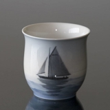 Vase with sailing Ship, Bing & Grondahl