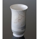 Vase with scenery with birch trees and a cottage, Bing & Grondahl no. 8775-504