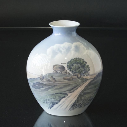 Vase med landskab, Royal Copenhagen nr. 8776-506