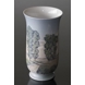 Vase with scenery of road trees, Bing & Grondahl Nr. 8789-504