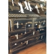 Chinese desk, black laquer