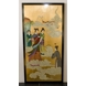 Chinese wall panel, Gold fairies & the bride, handpainted