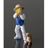 Carl playing trumpet, Bing & Grondahl annual figurine 2010