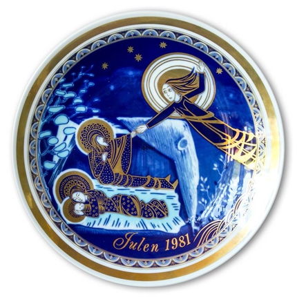 1981 Bavaria Christmas Plate Message of the Angel