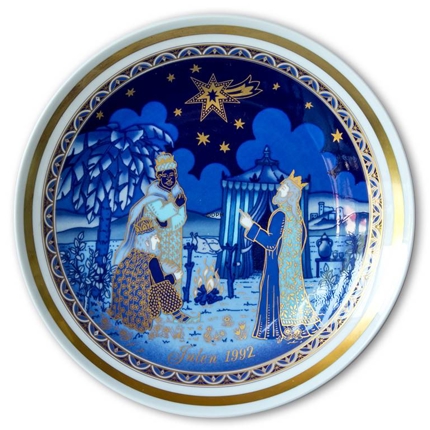 1992 Bavaria Christmas Plate The Three Magi see the Star