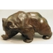 Gående brun bjørn i stentøj, Bing & Grøndahl stentøjsfigur