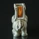 Elephant Stoneware figurine with tower on its back in Indian style - Matches Holder No. 2126 Bing & Grondahl