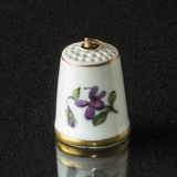 Fingerbøl med lilla blomst, Bing & Grøndahl
