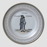 Inhabitants of the Earth, "The Austrian", plate, Bing & Grondahl