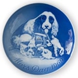 Cockerspaniel with puppies 1969, Bing & Grondahl Mother's Day plate
