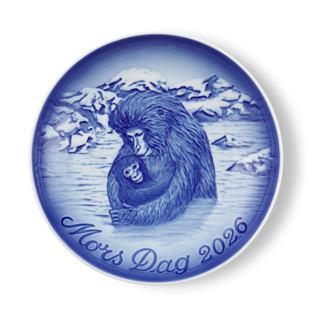 Japansk sneabe med unge 2026, Bing & Grøndahl Mors dag platte