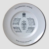 Song plate, Plate with verse, 21cm, Bing & Grondahl
