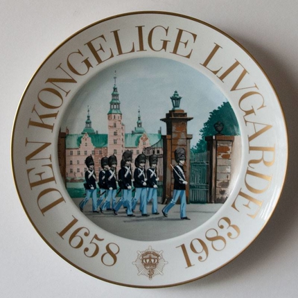 Bing & Grøndahl jubilæumsplatte, Livgarden 1658-1983