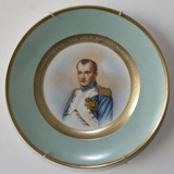 Bing und Gröndahl Napoleon Teller mit Porträt von Napoleon