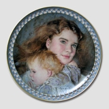 The Joy of Motherhood plate, Christine and Julie, Bing & Grondahl