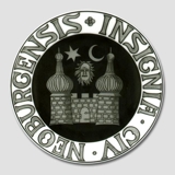 City Arms plate, NEOBURGENSIS INSIGNIA CIV, Bing & Grondahl