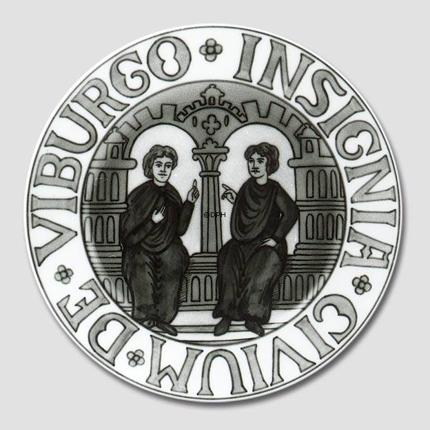 City Arms plate, VIBURGO INSIGNIA CIVIUM DE, Bing & Grondahl