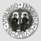 City Arms plate, VIBURGO INSIGNIA CIVIUM DE, Bing & Grondahl