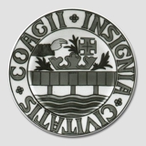 City Arms plate, COAGII INSIGNIA CIVITATIS, Bing & Grondahl