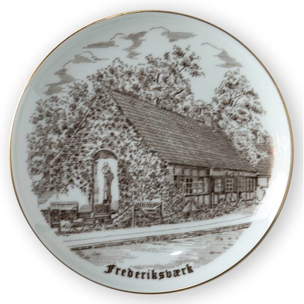 Frederiksværk, brun stregtegning, Bing & Grøndahl